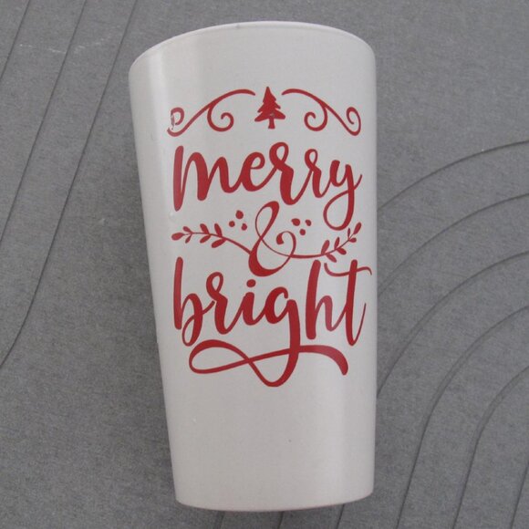 DesignPac Cera_mic Tumbler Merry And Bright Without Lid - Picture 4 of 7